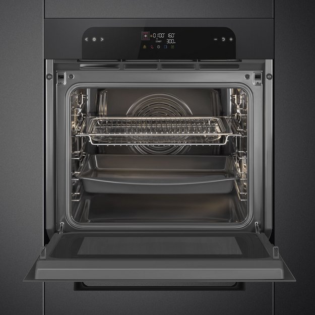 Духовой шкаф с функцией СВЧ Smeg SO6202M2B (preview 3)