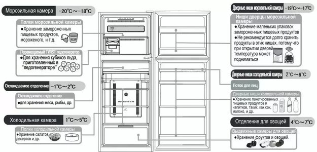 Холодильник Hitachi R-VX 472 PU9 BSL (preview 7)