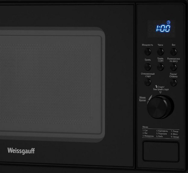 Встраиваемая микроволновая печь Weissgauff HMT-620 B Grill (preview 6)