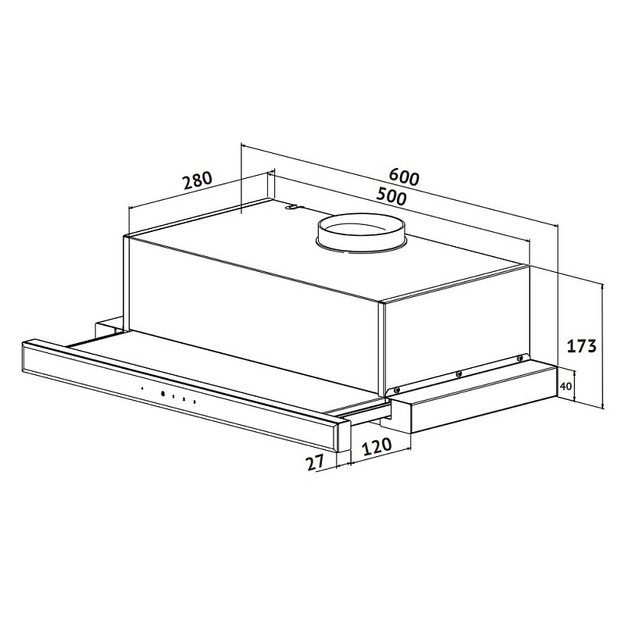 Встраиваемая вытяжка с выдвижным экраном Korting KHP 6670 GW (фото 3) Встраиваемая вытяжка с выдвижным экраном Korting KHP 6670 GW (preview 3)