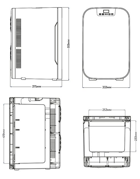 Холодильник для косметики и напитков Meyvel MB-25HC1W (preview 6)
