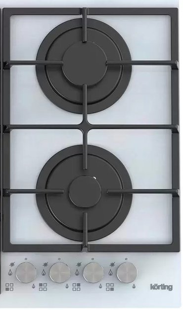 Газовая стеклянная варочная панель Korting HGG 6734 CTW (preview 2)