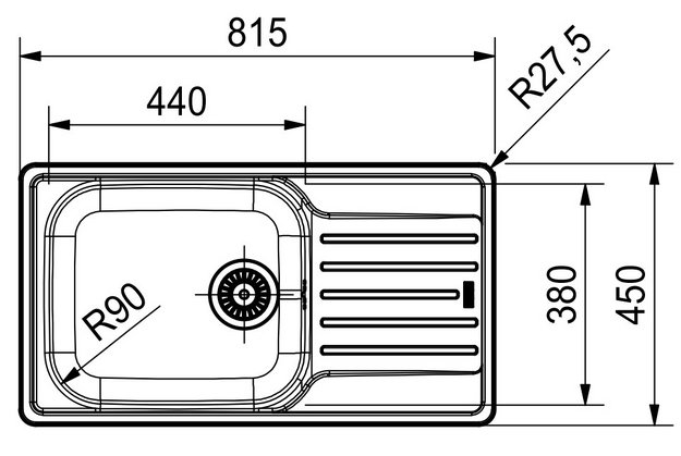 Мойка Franke LNX 611-82 сталь (фото 2) Мойка Franke LNX 611-82 сталь (preview 2)