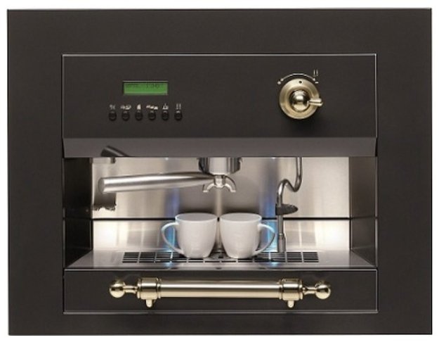 Встраиваемая кофемашина Ilve ES-645C Matt (ручки латунь) (фото 1) Встраиваемая кофемашина Ilve ES-645C Matt (ручки латунь) (preview 1)