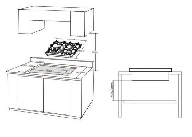 Газовая варочная панель Korting HGG 6919 CTN (preview 6)