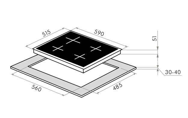 Газовая варочная панель MAUNFELD EGHG.64.23CW\G (preview 22)
