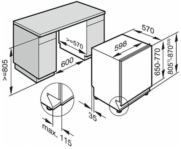 Встраиваемая посудомоечная машина Miele G 5450 SCVi Active Plus (фото 6) Встраиваемая посудомоечная машина Miele G 5450 SCVi Active Plus (preview 6)