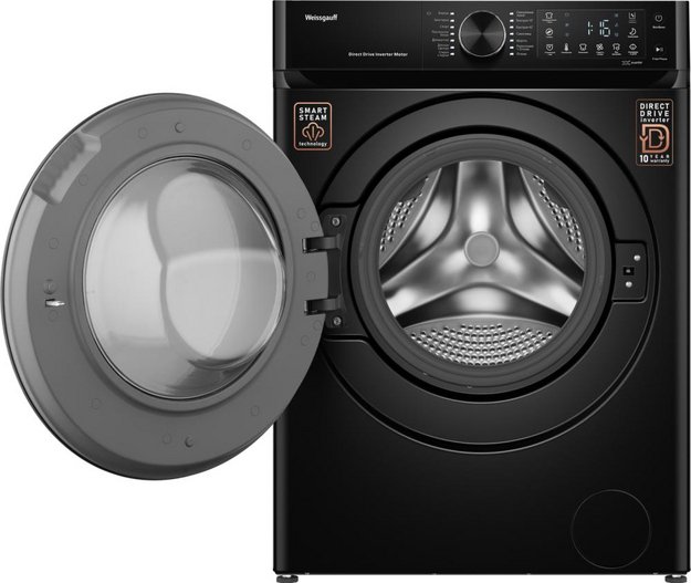 Стиральная машина Weissgauff WM 59411 Direct Drive Inverter Steam Matt Black (preview 2)