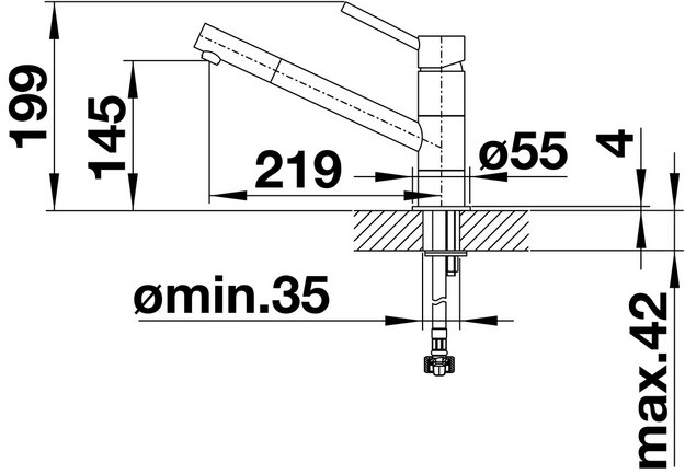 Смеситель Blanco Kano 525033 Silgranit кофе (preview 3)