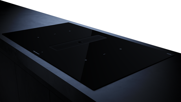 Индукционная варочная панель с вытяжкой Kuppersbusch KMI 9350.0 SR Black Velvet (preview 3)