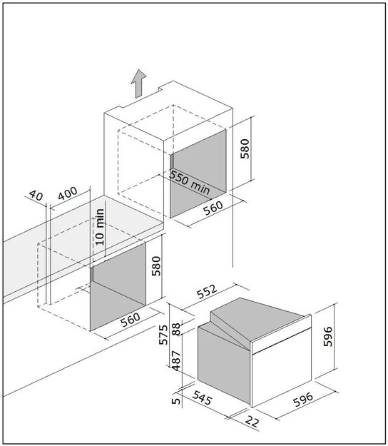 Духовой шкаф Barazza 1FVLTBD белое стекло (preview 9)
