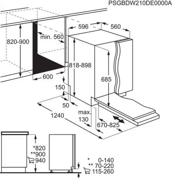 Встраиваемая посудомоечная машина AEG FSE76738P (preview 2)