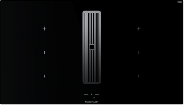 Индукционная варочная поверхность с вытяжкой Kuppersbusch KMI 9850.1 SR-S Silver Chrome (preview 1)