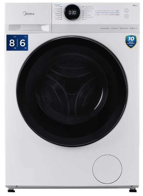 Стиральная машина с функцией сушки Midea MF200D80WBS/W-RU (preview 1)