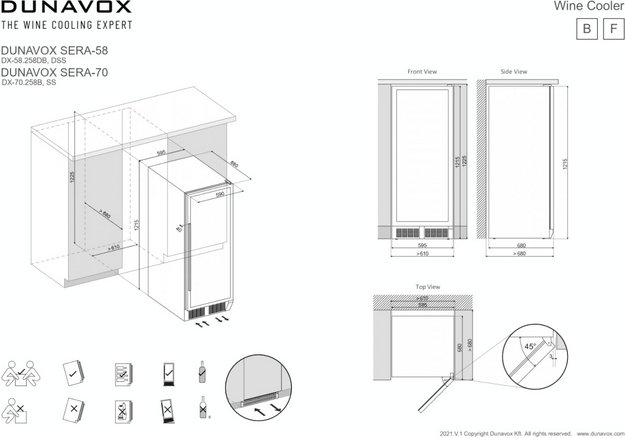 Винный шкаф Dunavox DX-70.258C (фото 4) Винный шкаф Dunavox DX-70.258C (preview 4)