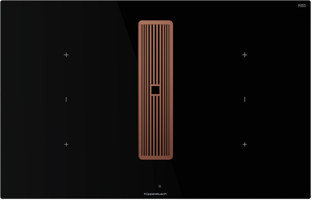 Индукционная варочная панель с вытяжкой Kuppersbusch KMI 8350.0 SR Copper (preview 1)