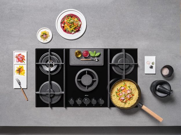 Варочная панель с вытяжкой Elica NIKOLATESLA FLAME EVO BL/A/88 (фото 4) Варочная панель с вытяжкой Elica NIKOLATESLA FLAME EVO BL/A/88 (preview 4)
