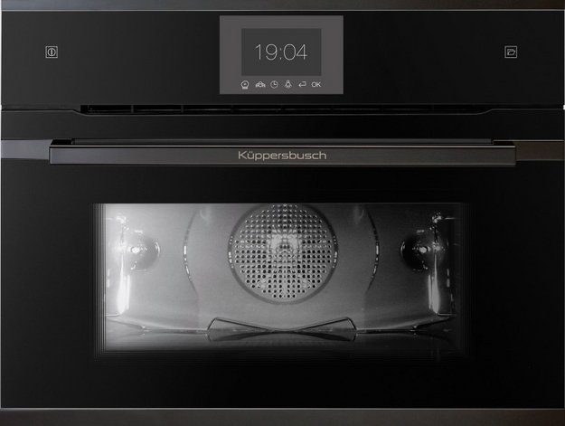 Компактный духовой шкаф с паром Kuppersbusch CBD 6550.0 S6 Black Steel (preview 1)