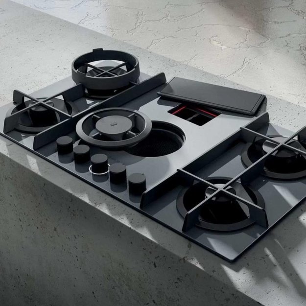 Варочная панель с вытяжкой Elica NIKOLATESLA FLAME BL/F/88 (фото 3) Варочная панель с вытяжкой Elica NIKOLATESLA FLAME BL/F/88 (preview 3)