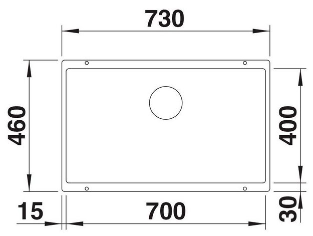 Мойка Blanco ROTAN 700-U Silgranit алюметаллик (preview 3)