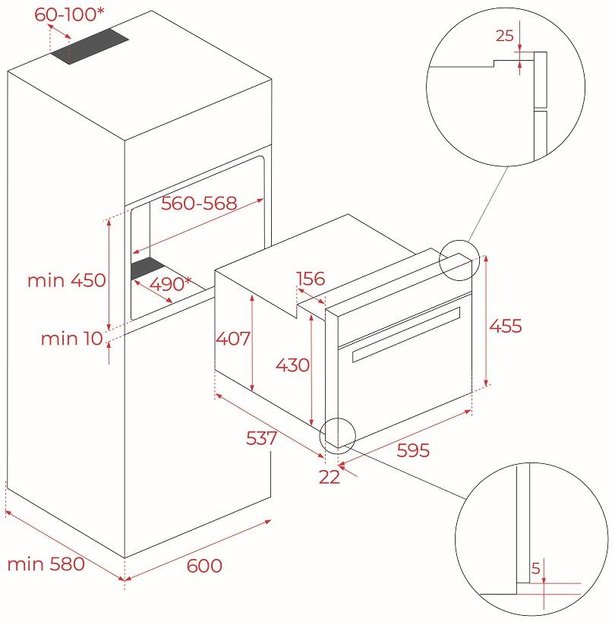 Встраиваемая микроволновая печь Teka MLC 8440 STONE GREY (preview 9)