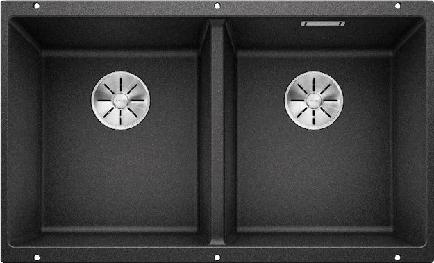 Мойка BLANCO SUBLINE 350/350-U Silgranit антрацит (фото 1) Мойка BLANCO SUBLINE 350/350-U Silgranit антрацит (preview 1)
