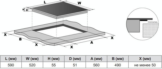 Варочная панель Haier HHY-Y64BFVB (preview 2)