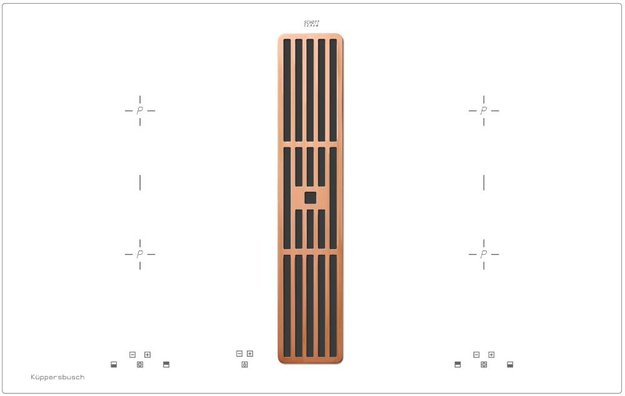 Варочная панель с вытяжкой Kuppersbusch KMI 8500.0 WR Copper (фото 1) Варочная панель с вытяжкой Kuppersbusch KMI 8500.0 WR Copper (preview 1)