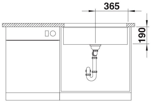 Мойка Blanco ROTAN 700-U Silgranit алюметаллик (preview 5)
