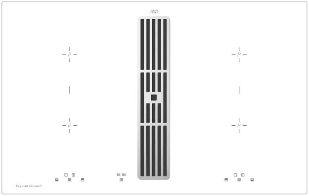 Варочная панель с вытяжкой Kuppersbusch KMI 8500.0 WR Silver Chrome (preview 1)