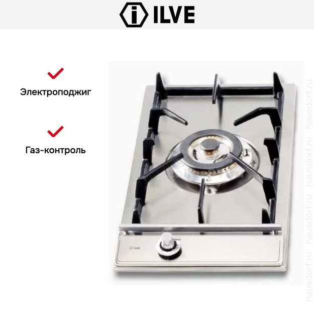 Газовая варочная панель-домино Ilve H30DV/ I (preview 2)