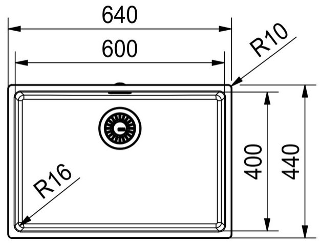 Мойка Franke FEX 210-60 сталь (фото 4) Мойка Franke FEX 210-60 сталь (preview 4)