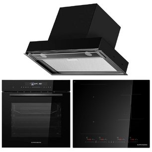 Kuppersberg (варочная панель ICI 616 + духовой шкаф HT 613 Black + вытяжка NANCY 60 Black) фото в Краснодаре Kuppersberg (варочная панель ICI 616 + духовой шкаф HT 613 Black + вытяжка NANCY 60 Black) фото в Краснодаре