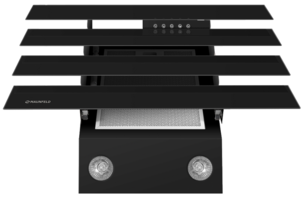 Вытяжка Маунфилд CASCADA QUART 60 BLACK фото 2 в Краснодаре Вытяжка Maunfeld CASCADA QUART 60 BLACK фото 2 в Краснодаре