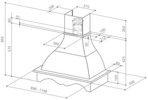 Вытяжка Фабер WEST 90 корпус венецианская штукатурка фото 3 в Краснодаре Вытяжка Faber WEST 90 корпус венецианская штукатурка фото 3 в Краснодаре