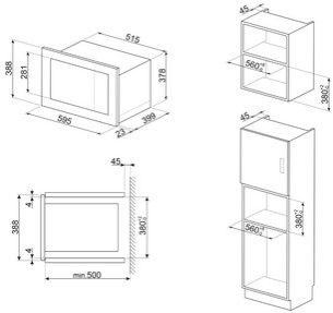 Встраиваемая микроволновая печь Смег FMI025B3 фото 2 в Краснодаре Встраиваемая микроволновая печь Smeg FMI025B3 фото 2 в Краснодаре