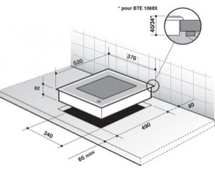 Модульная система Де Дитрих DTE 1048 X фото 3 в Краснодаре Модульная система De Dietrich DTE 1048 X фото 3 в Краснодаре