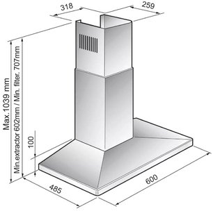 Вытяжка Кертинг KHC 6730 X фото 2 в Краснодаре Вытяжка Korting KHC 6730 X фото 2 в Краснодаре