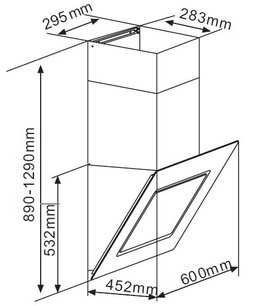 Вытяжка Зигмунд Штайн K 216.61 S фото 3 в Краснодаре Вытяжка Zigmund Shtain K 216.61 S фото 3 в Краснодаре