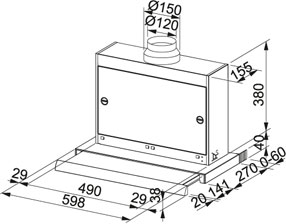 Вытяжка Франке FTC 622 XS фото 3 в Краснодаре Вытяжка Franke FTC 622 XS фото 3 в Краснодаре