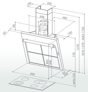 Вытяжка Фабер Matrix EG10 X A90 Active фото 3 в Краснодаре Вытяжка Faber Matrix EG10 X A90 Active фото 3 в Краснодаре