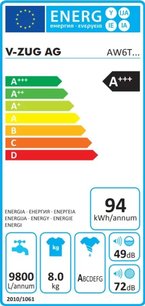 Стиральная машина Фауцуг AdoraWash V6000 AW6TWHC li фото 4 в Краснодаре Стиральная машина V-ZUG AdoraWash V6000 AW6TWHC li фото 4 в Краснодаре