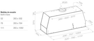 Встраиваемая вытяжка Пандо NCR/78 IX-CR.BLANCO V.850 SEC фото 3 в Краснодаре Встраиваемая вытяжка Pando NCR/78 IX-CR.BLANCO V.850 SEC фото 3 в Краснодаре