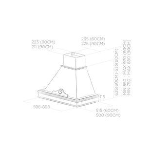 Вытяжка ELICA ORETTA WH/A/60 FRASSINO фото 4 в Краснодаре Вытяжка ELICA ORETTA WH/A/60 FRASSINO фото 4 в Краснодаре