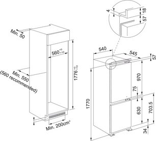 Встраиваемый холодильник Франке FCB 320 NE E фото 2 в Краснодаре Встраиваемый холодильник Franke FCB 320 NE E фото 2 в Краснодаре