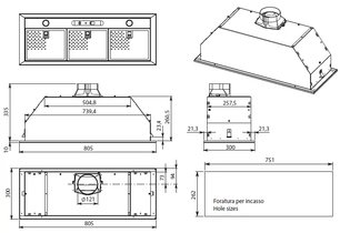 Вытяжка Фалмек AirMec Built In 70 ix (600) фото 2 в Краснодаре Вытяжка Falmec AirMec Built In 70 ix (600) фото 2 в Краснодаре