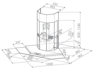 Вытяжка Фабер Premio Angolo/SP EG8 X/V A100 фото 3 в Краснодаре Вытяжка Faber Premio Angolo/SP EG8 X/V A100 фото 3 в Краснодаре