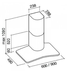 Вытяжка Фалмек SATURNO 90 IX (450) фото 4 в Краснодаре Вытяжка Falmec SATURNO 90 IX (450) фото 4 в Краснодаре