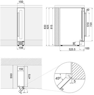 Встраиваемый винный шкаф Пандо PVZB 15-9 CRR фото 4 в Краснодаре Встраиваемый винный шкаф Pando PVZB 15-9 CRR фото 4 в Краснодаре