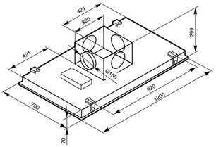 Вытяжка Смег KSEG120X1 фото 3 в Краснодаре Вытяжка Smeg KSEG120X1 фото 3 в Краснодаре